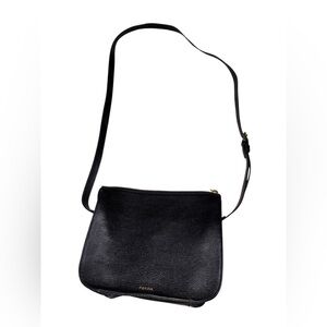 Fossil Black Leather Crossbody Bag